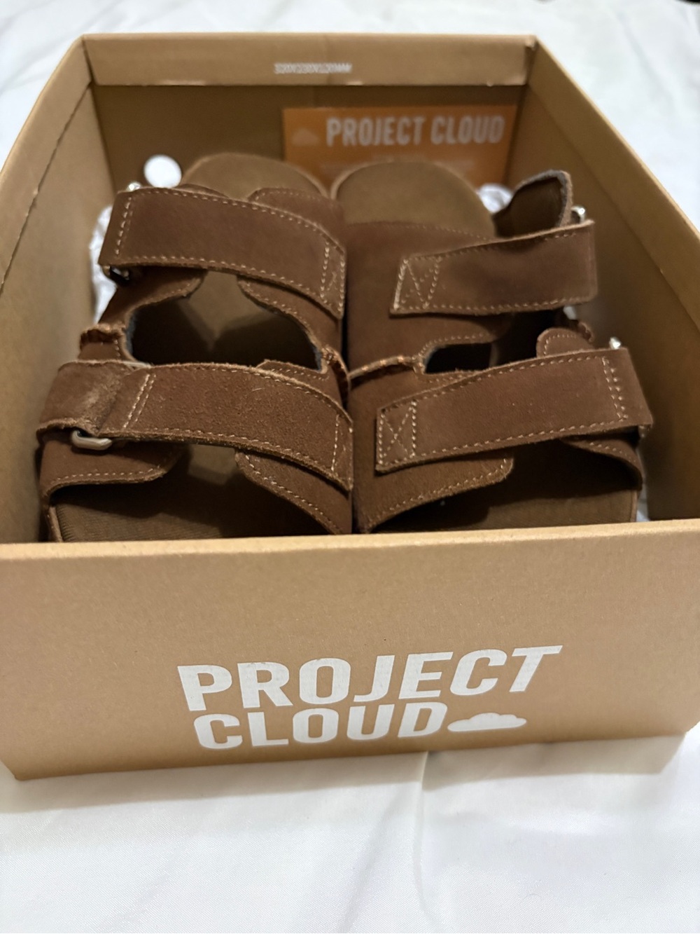 Project Cloud Brown Kids Sandals with Dual Adjustable Straps